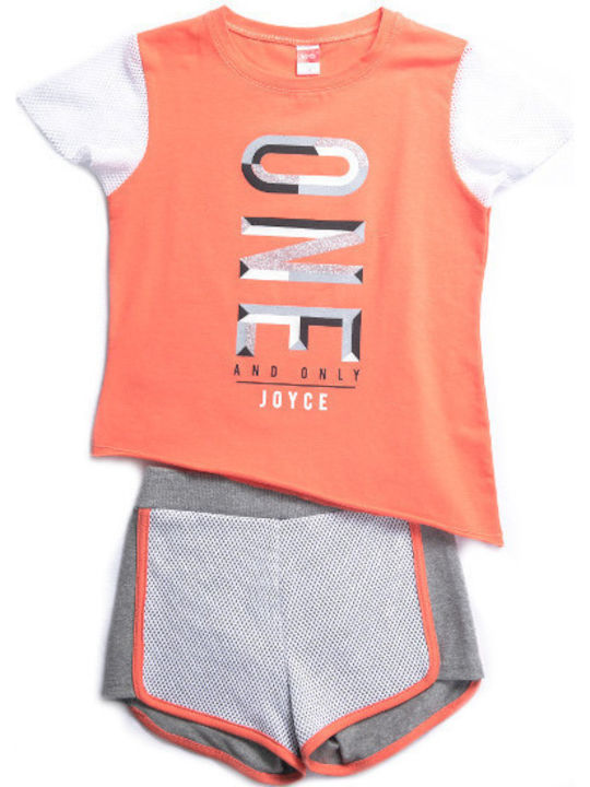 Joyce Kids Set with Shorts Summer 2pcs Orange