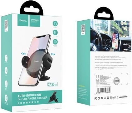 Hoco CA35L Car Mobile Mount with Clip-Peg Black HOC-CA35L-BK