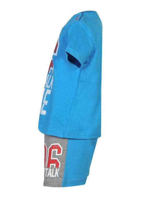 BodyTalk Kinder Set mit Shorts Sommer 2Stück Hellblau