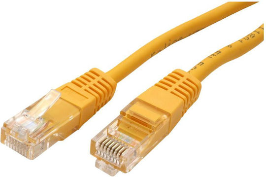 Roline U/UTP Cat.5e Ethernet Network Cable 1m Yellow 1pcs