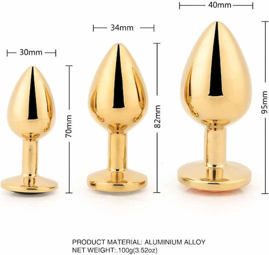 DMM MAA Anal Plug Groß Gold