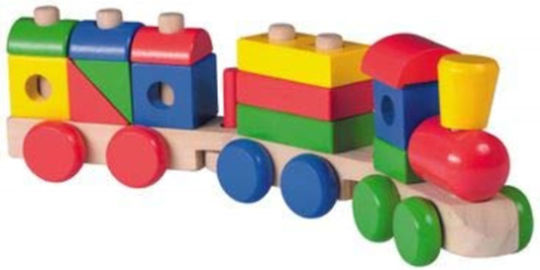 Joueco Παιχνίδι Στοίβαξης Stacking Train από Ξύλο για 18+ Μηνών