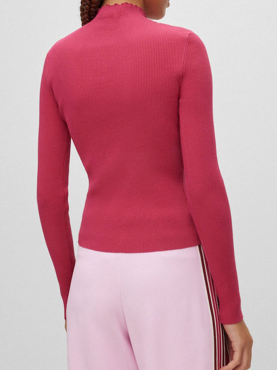 Hugo Boss Women's Long Sleeve Sweater Fuchsia