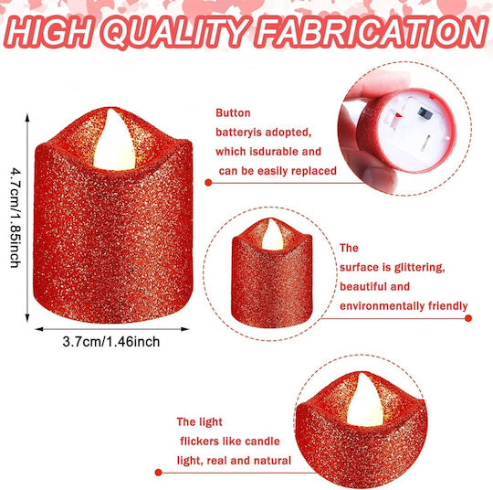 Huaxin Dekorative Lampe Teelicht Rot