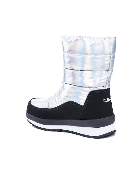 Schneestiefel Kinder-Schneestiefel mit Reißverschluss Silber