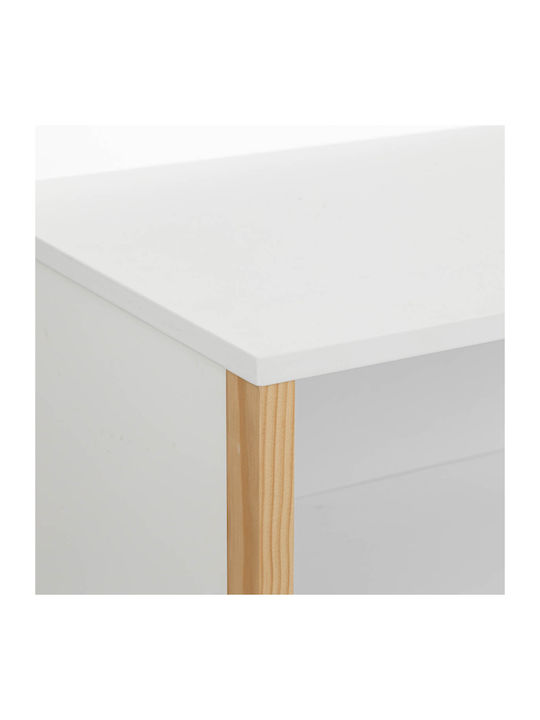 Βρεφική Συρταριέρα με 2 Συρτάρια Λευκή 85x40x80cm