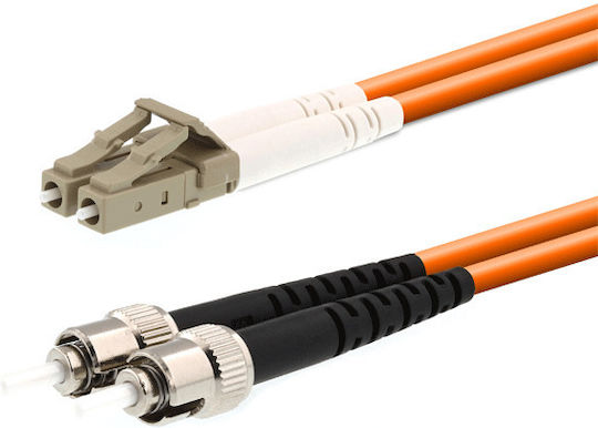 Cablu De Rețea Cu Fibră Optică LC-ST 3m Portocaliu