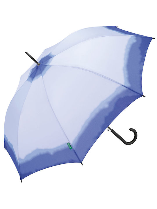 Benetton Regenschirm mit Gehstock Lila