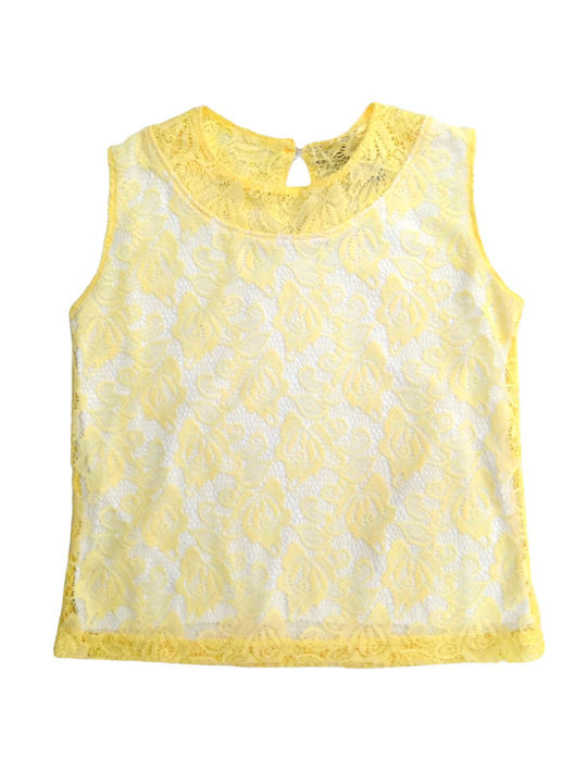 Evita Kids Blouse Sleeveless Yellow