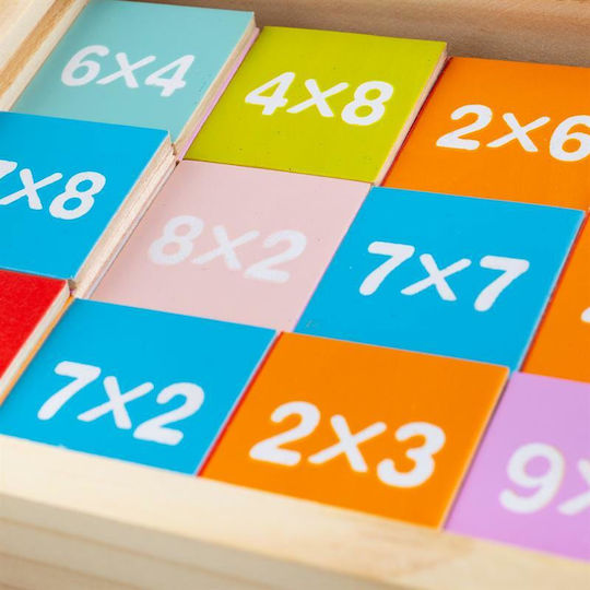 Big Jigs Times Table Box Educational Game Knowledge made of Wood for 3+ years Years Old