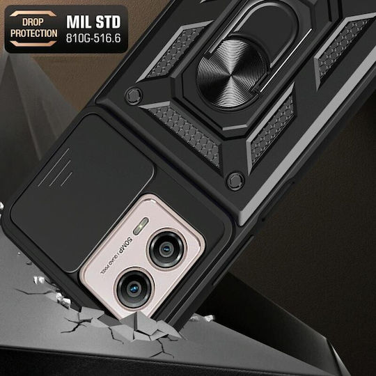 Sliding Camera Back Cover Πλαστικό Χρυσό (Moto G53)
