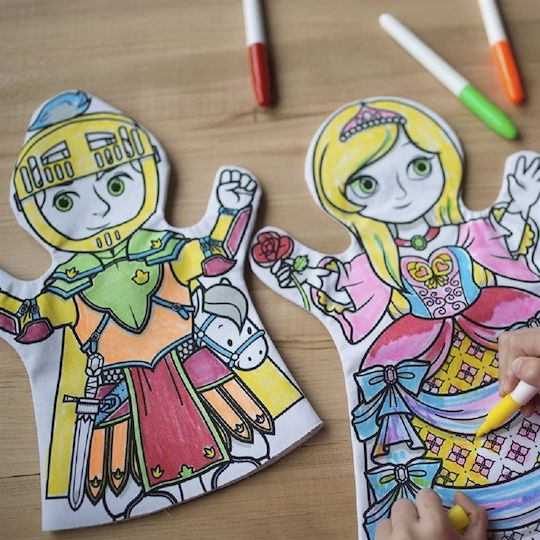 Great Pretenders Malerei Colour-a-Puppet Set für Kinder 3+ Jahre alt+ Jahre