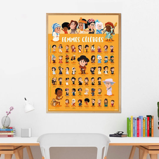 Poppik Stickers Discovery Posters, Famous Women for Children 7+ years Years
