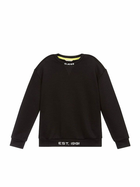 Guess Kinder Sweatshirt Schwarz Sweatshirt