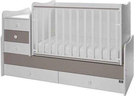 Lorelli Πολυμορφική Κούνια Maxi Plus White/String με Συρτάρι