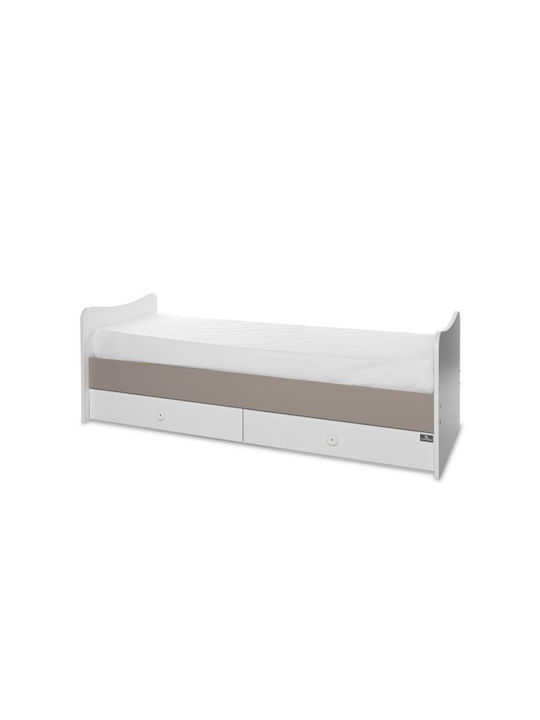 Lorelli Κούνια Πολυμορφική Maxi Plus White/String για Στρώμα 62x110cm