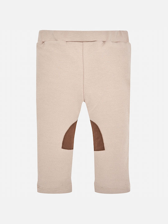 Mayoral Kids Fabric Trousers Beige