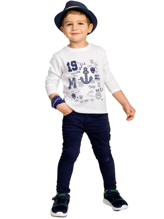 Energiers Kinder Schlaghose Stoff Blau