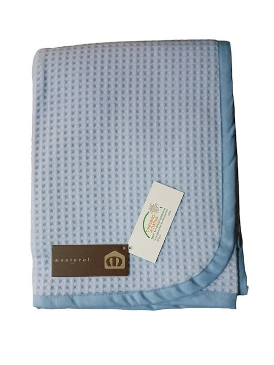 Manterol Casa Blanket Spanish Cot Cotton White White 110x140cm