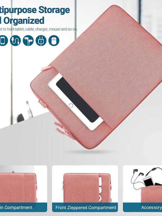 ZYB Αδιάβροχη Θήκη για Laptop 14" σε Ροζ χρώμα 1000-42210101