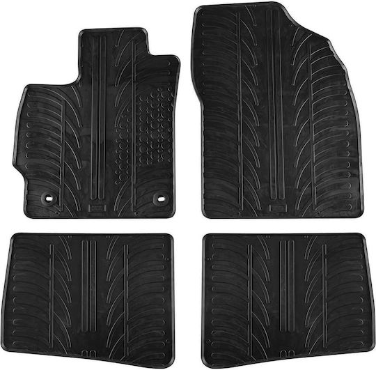 Gledring Set of Front and Rear Mats 4pcs for Toyota Prius 2012-2016 Black