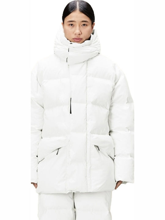 Harbin Women's Short Puffer Jacket for Winter White
