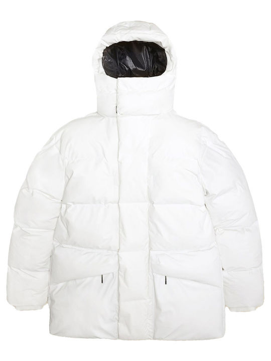 Harbin Women's Short Puffer Jacket for Winter White