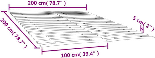 Cadru ergonomic pentru o saltea Single 100x200buc