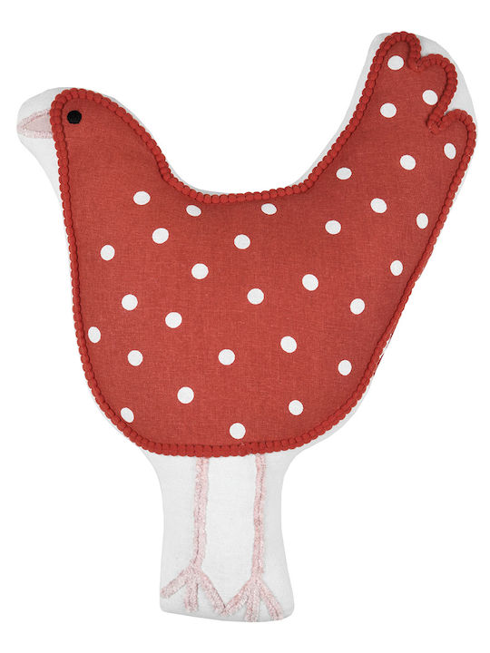 Kinder Wurfkissen S-f Tom Rot 40x32cm