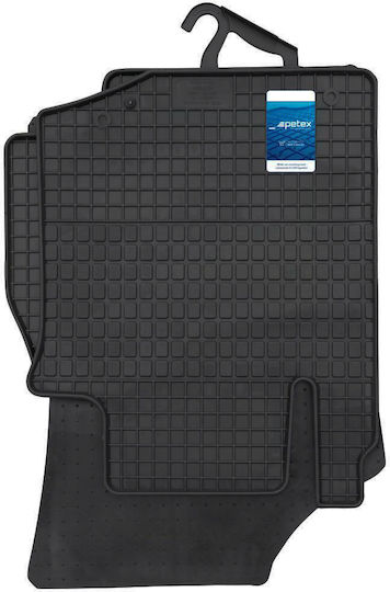 Petex Set of Front and Rear Mats 4pcs for Citroen C1 2005-2014 Black
