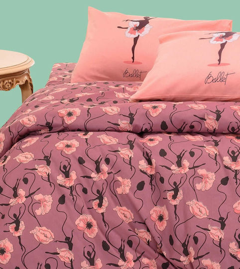 Melinen Kids Cotton Pillowcase Set 50x70cm Mauve