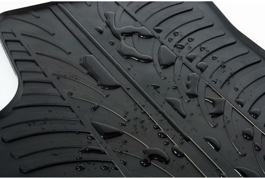 Gledring Set of Front and Rear Mats 4pcs Tray Type for Mercedes-Benz S 1998-2005 Black