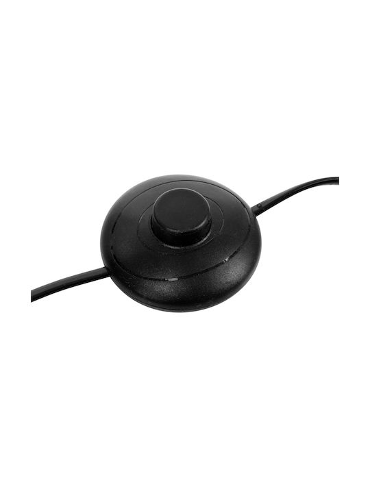 Stehleuchte H149.5cm. mit Fassung für Lampe E27 Schwarz