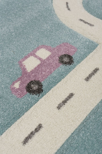 Viokarpet Yolo Kids Rug Drumul Albastru deschis 200x290cm