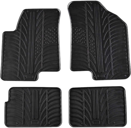 Gledring Set of Front and Rear Mats 4pcs for Kia Soul 2009-2014 Black