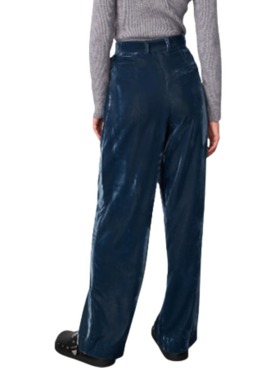 Women's Fabric Trousers Blue