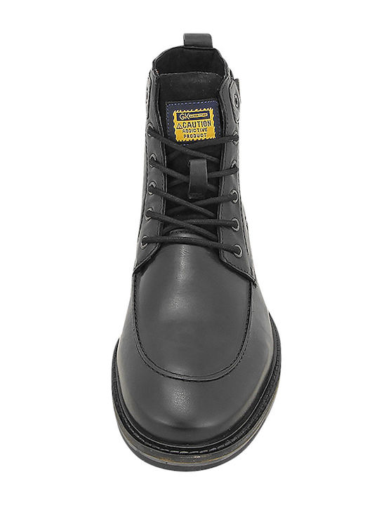 Piele Negru Ghete barbati