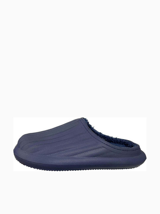 Ustyle Clogs mit Pelz Blau