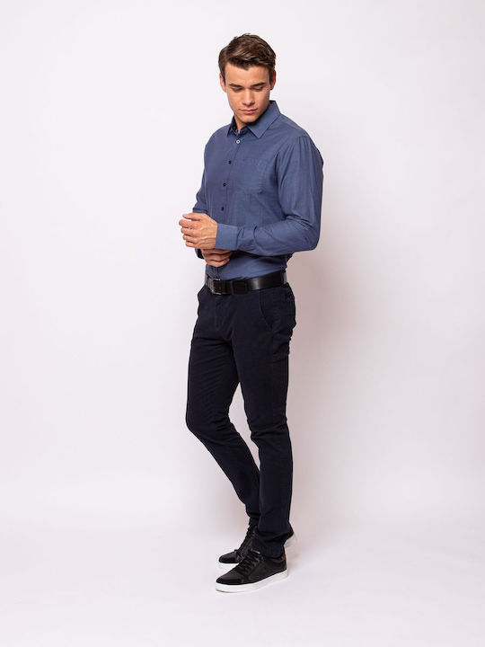 Heavy Tools Men's Trousers in Loose Fit Navy Blue