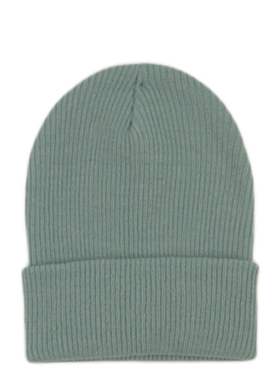 Knitted Beanie Cap Turquoise