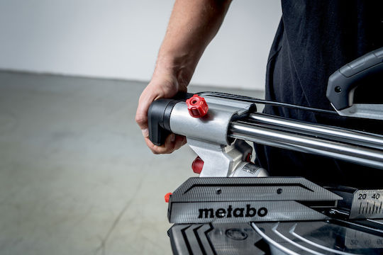 Metabo KGS 254 M Fierastrău Cu Tăietor De Unghi La Rețea 1800W Glisant Cu Ghid De Tăiere Laser Și Diametru Disc 254mm