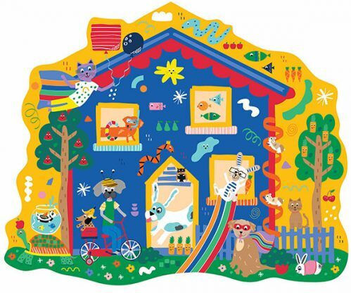 Puzzle pentru Copii House 80buc Floss & Rock