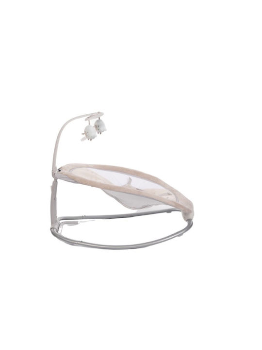 Bo Jungle Electric Baby Relax B-Rocker Moby with Music and Vibration Beige for Child up to 9kg
