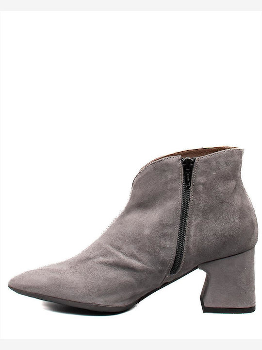 Wonders I Women's Leather Ankle Boots Gray