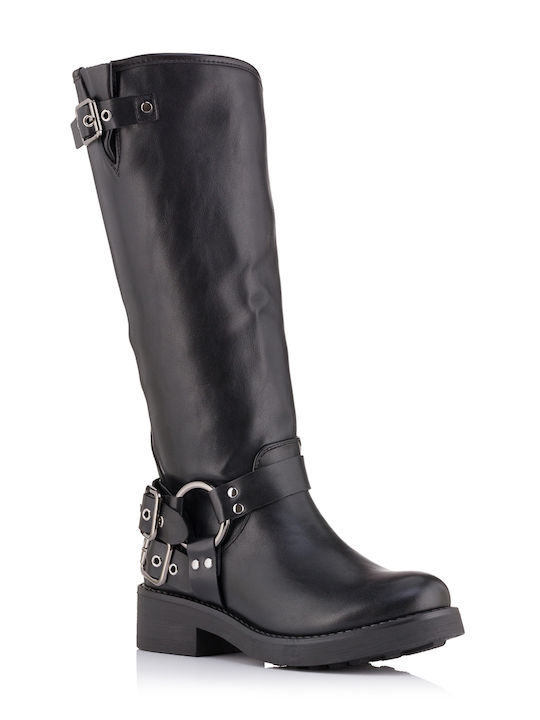 Alta Moda Leder Damen Knöchelstiefel Schwarz