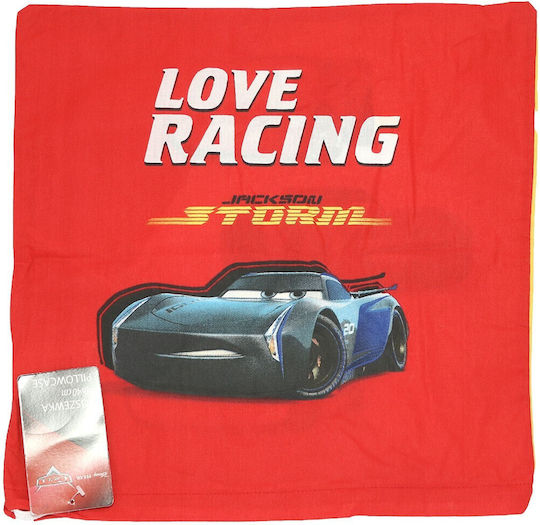 Disney Kids Decorative Pillow Case Cars Red 40x40cm