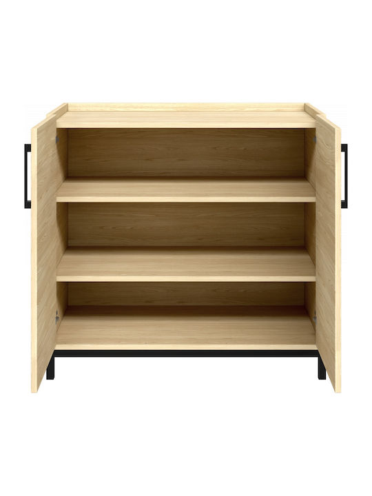 Elmo Baby Dresser with 3 Drawers Beige 94x51x91cm