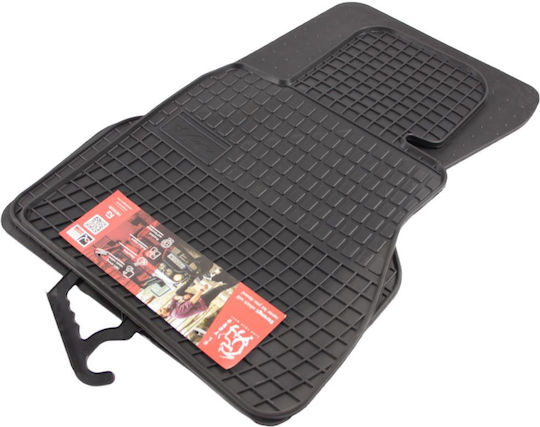 Frogum Set of Front and Rear Mats 4pcs for BMW Series 7 2001+ Black