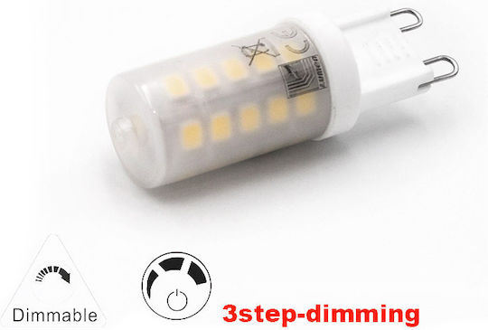 Adeleq LED Bulb 3.5W Fluorescent Type for Socket G9 and Shape T8 Natural White 320lm Dimmable