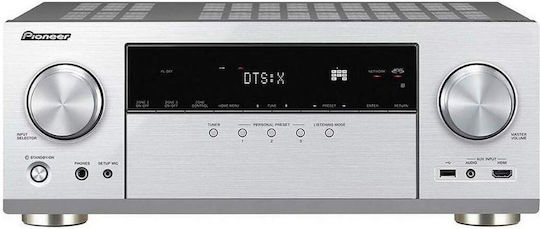 Pioneer VSX-LX305 Радиоусилвател Home Cinema 4K/8K 9 Канала 100W/8Ω 225W/6Ω с HDR и Dolby Atmos Сребрист
